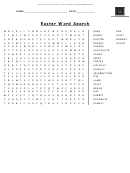 Easter Word Search Puzzle Template