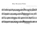 Kenny Baker - Blue Mountain Waltz Sheet Music