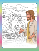 Jesus Calls His Disciples Coloring Sheet