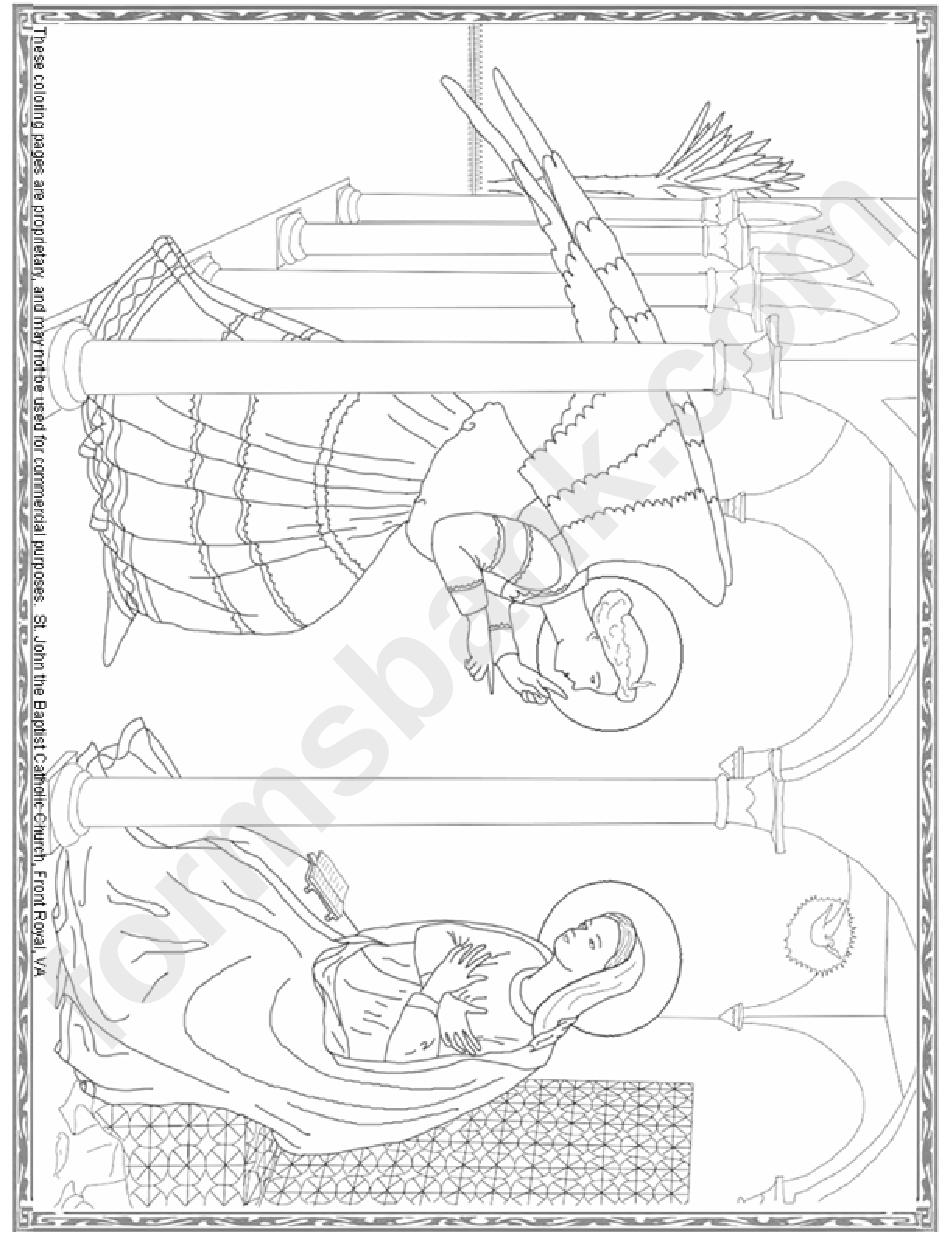 Annunciation Coloring Sheet