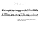 Stormstown Sheet Music