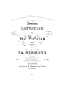 Fr.hermann - Zweites Capriccio Sheet Music