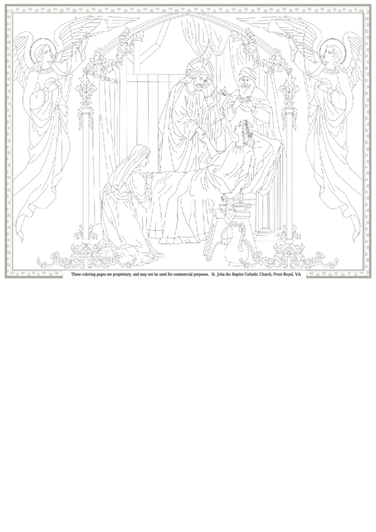 Miracles Of Christ Coloring Sheet Printable pdf