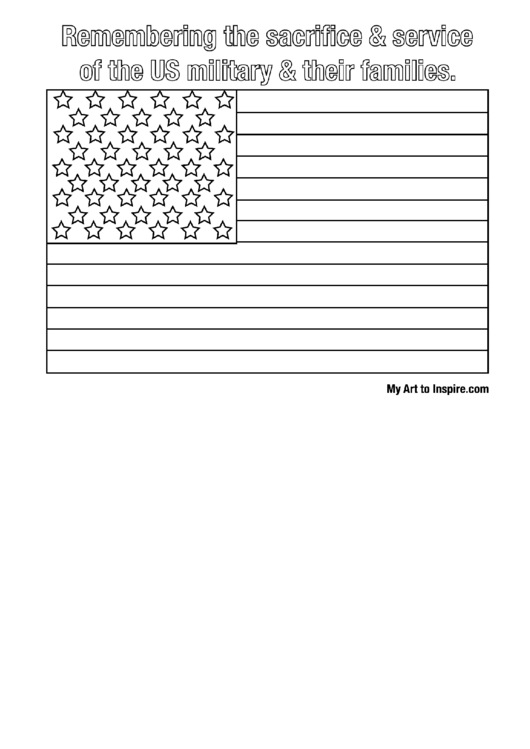 American Flag Coloring Sheet