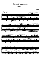 F. Chopin - Fantasie Impromptu Sheet Music Printable pdf