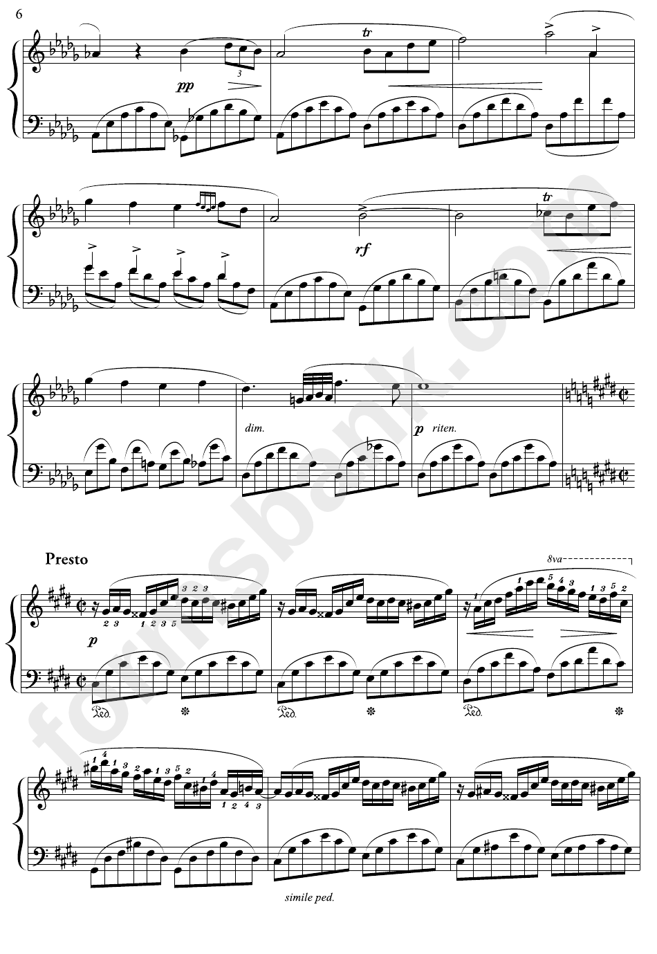 F. Chopin - Fantasie Impromptu Sheet Music