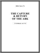 The Capture & Return Of The Ark Bible Activity Sheet Set
