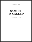 Samuel Is Called Bible Activity Sheet Set