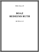 Boaz Redeems Ruth Bible Activity Sheet Set Printable pdf