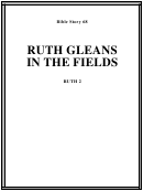 Ruth Gleans In The Fields Bible Activity Sheet Set Printable pdf