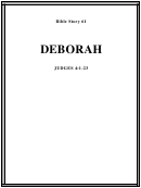 Deborah Bible Activity Sheet Set