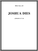 Joshua Dies Bible Activity Sheet Set