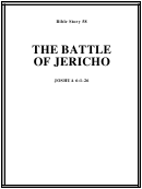 The Battle Of Jericho Bible Activity Sheet Set