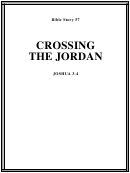 Crossing The Jordan River Bible Activity Sheet Set