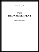 The Bronze Serpent Bible Activity Sheet Set Printable pdf