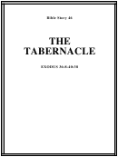 The Tabernacle Bible Activity Sheet Set Printable pdf