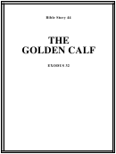 The Golden Calf Bible Activity Sheet Set Printable pdf