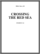 Crossing The Red Sea Bible Activity Sheet Set