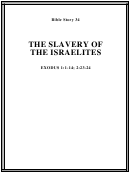 The Slavery Of The Israelites Bible Activity Sheet Set