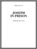 Joseph In Prison Bible Activity Sheet Set Printable pdf