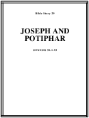 Joseph & Potiphar Bible Activity Sheet Set