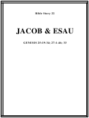 Jacob & Esau Bible Activity Sheet Set Printable pdf