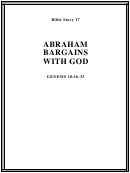 Abraham Bargains With God Bible Activity Sheet Set