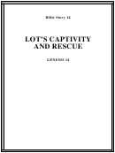 Lot's Captivity And Rescue Bible Activity Sheet Set