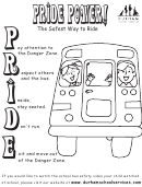 Pride Power Bus Coloring Sheet