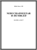 Nebuchadnezzar Is Humbled Bible Activity Sheet Set