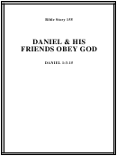 Daniel And His Friends Obey God Bible Activity Sheet Set
