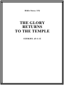 The Glory Returns To The Temple Bible Activity Sheet Set