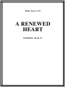 A Renewed Heart Bible Activity Sheet Set