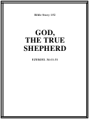 God, The True Shepherd Bible Activity Sheet Set
