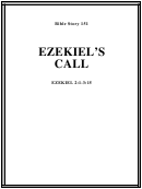 Ezekiel's Call Bible Activity Sheet Set