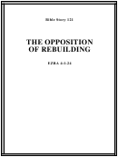 The Opposition Of Rebuilding Bible Activity Sheet Set