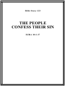 The People Confess Their Sin Bible Activity Sheet Set