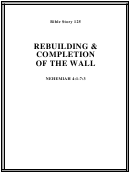 Rebuilding & Completion Of The Wall Bible Activity Sheet Set