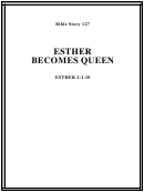 Esther Becomes Queen Bible Activity Sheet Set