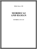 Mordecai And Hamon Bible Activity Sheet Set Printable pdf