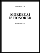 Mordecai Is Honored Bible Activity Sheet Set Printable pdf