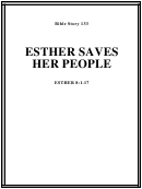 Esther Saves Her People Bible Activity Sheet Set Printable pdf