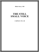 The Still Small Voice Bible Activity Sheet Set
