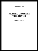 Elisha Crosses The River Bible Activity Sheet Set