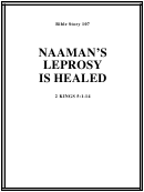 Naaman's Leprosy Is Healed Bible Activity Sheet Set