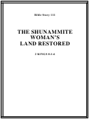 The Shunammite Woman