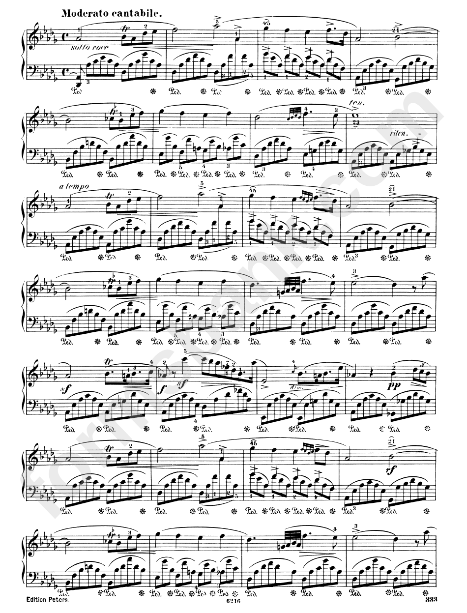 F. Chopin - Fantaisie - Impromptu Sheet Music