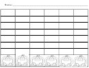 Blank Graph Game Card Template
