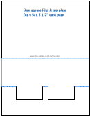4 1/4 X 5 1/2 Duo Square Flip It Card Base Template