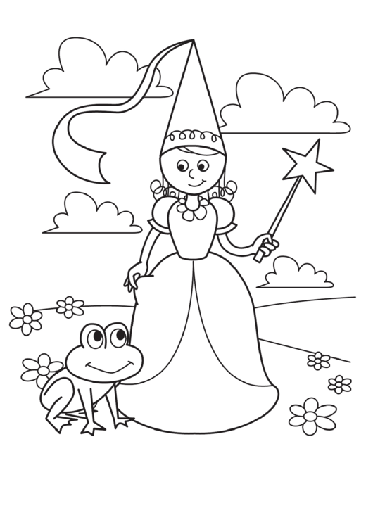 Princess Coloring Sheet Printable pdf